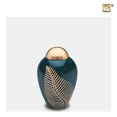 Elegant Leaf keepsake Green&Bru Gold