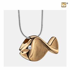 Fish Ashes Pendant Pol&Bru Gold Vermeil
